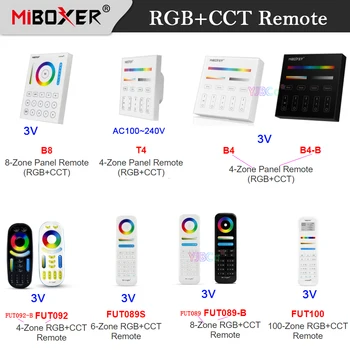 MiBoxer RGBCCT Led Лампа Ключ Контролер Milight 4 6 8 100 Зони за Безжичен 2,4 G RF Дистанционно управление 86 Sty слаби Интелигентен Тъчпад