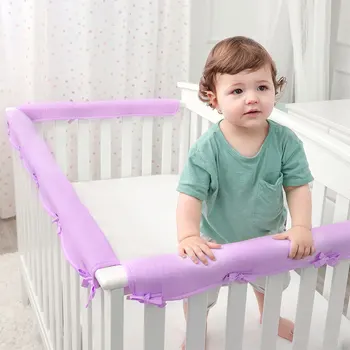 3шт Бебешко кошче Рельсовая капак Броня Мек протектор Спалня Защита от никнене на млечни зъби Защита на новородено