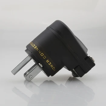 Висококачествен Мъжки хранене Audiocrast с Родиевым покритие US Power Plug IEC Женски Правоъгълна Мрежа джак HIFI