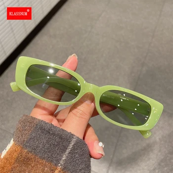 2023 Дамски слънчеви очила Реколта малки правоъгълни слънчеви очила Класически квадратни слънчеви очила в тесните рамки на Модни очила нюанси UV400