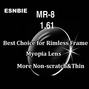 MR-8 Висококачествени Индивидуални Очила Без Рамки, Оптични Лещи с Индекс на 1,61, Асферичните Лещи, Предписани Лещи, Лещи за Очила При Късогледство