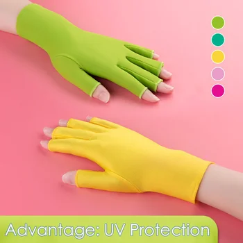 Дамски ръкавица за дизайн на ноктите, ръкавица с защита от uv, ръкавица с ултравиолетова светлина, ръкавица за оборудване, аксесоари за маникюрного магазин за ръчно изработени