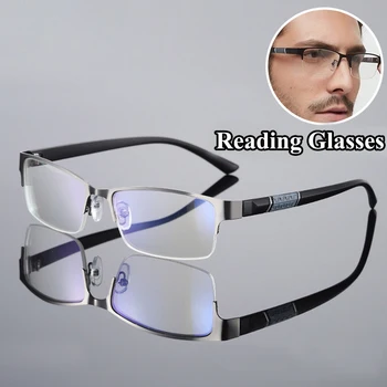 Висококачествени Очила за далекогледство Унисекс, Гъвкави Очила в полурамке, Бизнес Очила за четене, Степента на диоптъра от + 1.0 До + 4,0