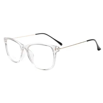 Модни прозрачни рамки за очила в ретро стил за мъже и жени, пълна дограма, защита на вашия компютър от UV400, възможност Rx