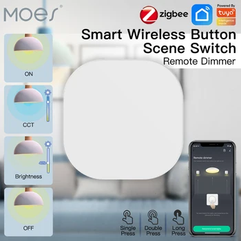 Sasha ZigBee Smart Key Switch Безжично Дистанционно Управление Key Controller Многоетапно Връзка Smart Switch Автоматизация На Батерии