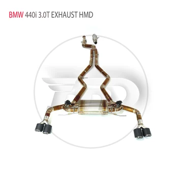Клапан Изпълнение Изпускателната Система От Титанова Сплав HMD Catback За Автомобилни Ауспуси BMW 440i B58 3.0 T