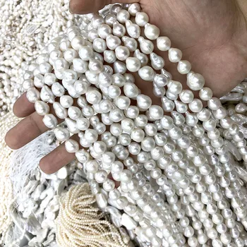 Висококачествени мъниста под формата на капки от естествени перли в стил барок 9 ~ 10 мм за бижута със собствените си ръце