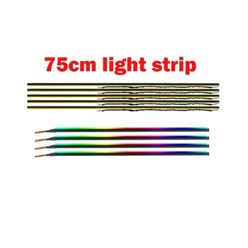 75 сантиметра светлинна ивица Симфония Информация за околната светлина Аксесоари 64 цветове светлинни детайли