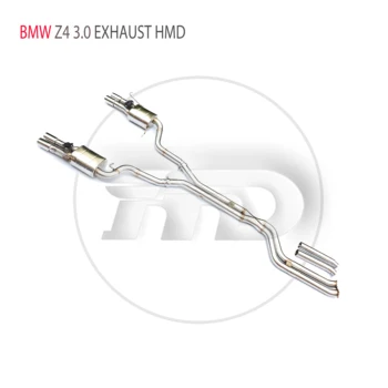 Изпълнението на изпускателната система от неръждаема стомана HMD Catback за BMW Z4 3.0 E89 G29 Автоматична промяна на електронния клапан