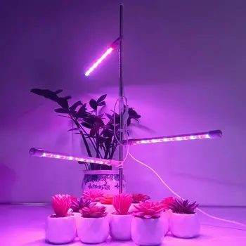 Led лампа за отглеждане на пълна гама, лампа за отглеждане на стайни растения, таймер 3/9/12 Ч, цвят, фоново осветление, регулируем на 10 нива на яркост с регулируема яркост