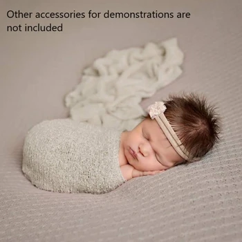 Реквизит за снимки, маски, одеало, реквизит за снимки, фон, еластично вязаное одеяло, аксесоари за фотосесия на новородено
